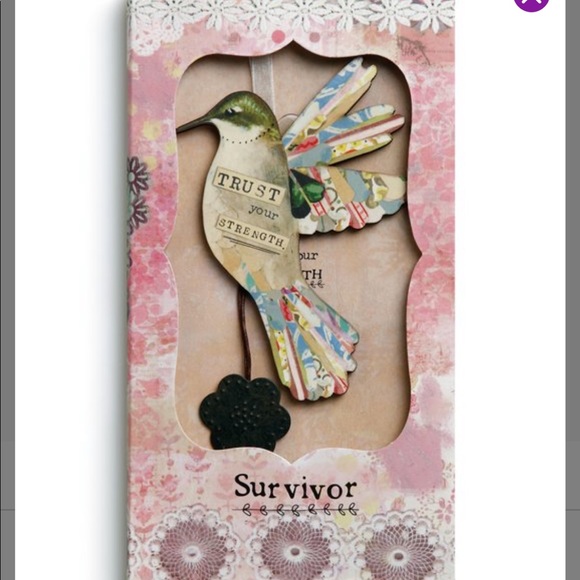 Kelly Rae Roberts Collection-'Survivor' Hummingbird-Ornament and keepsake card - Picture 2 of 3